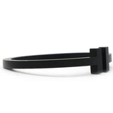 T Square Black Tone Stainless Steel Bracelet