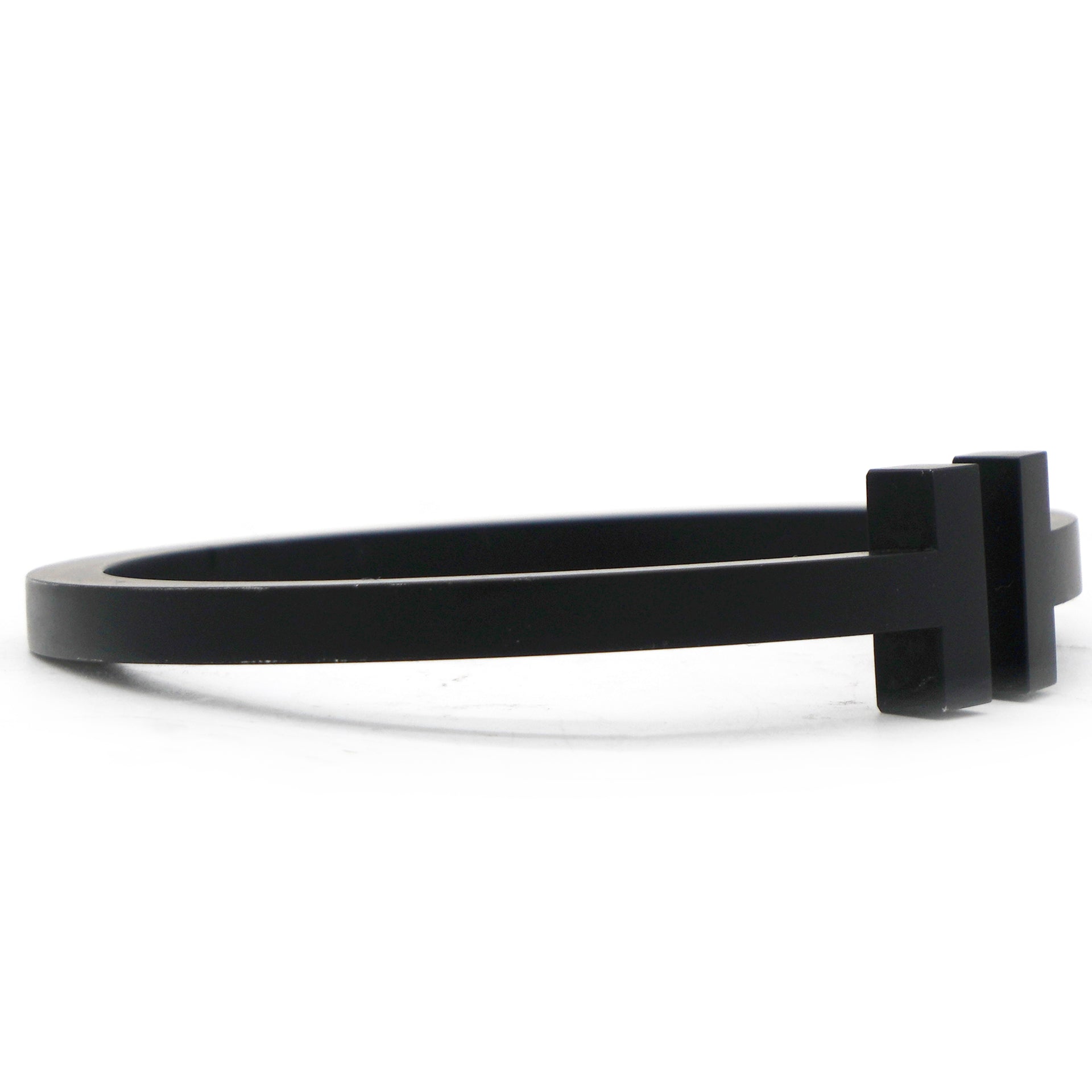 T Square Black Tone Stainless Steel Bracelet