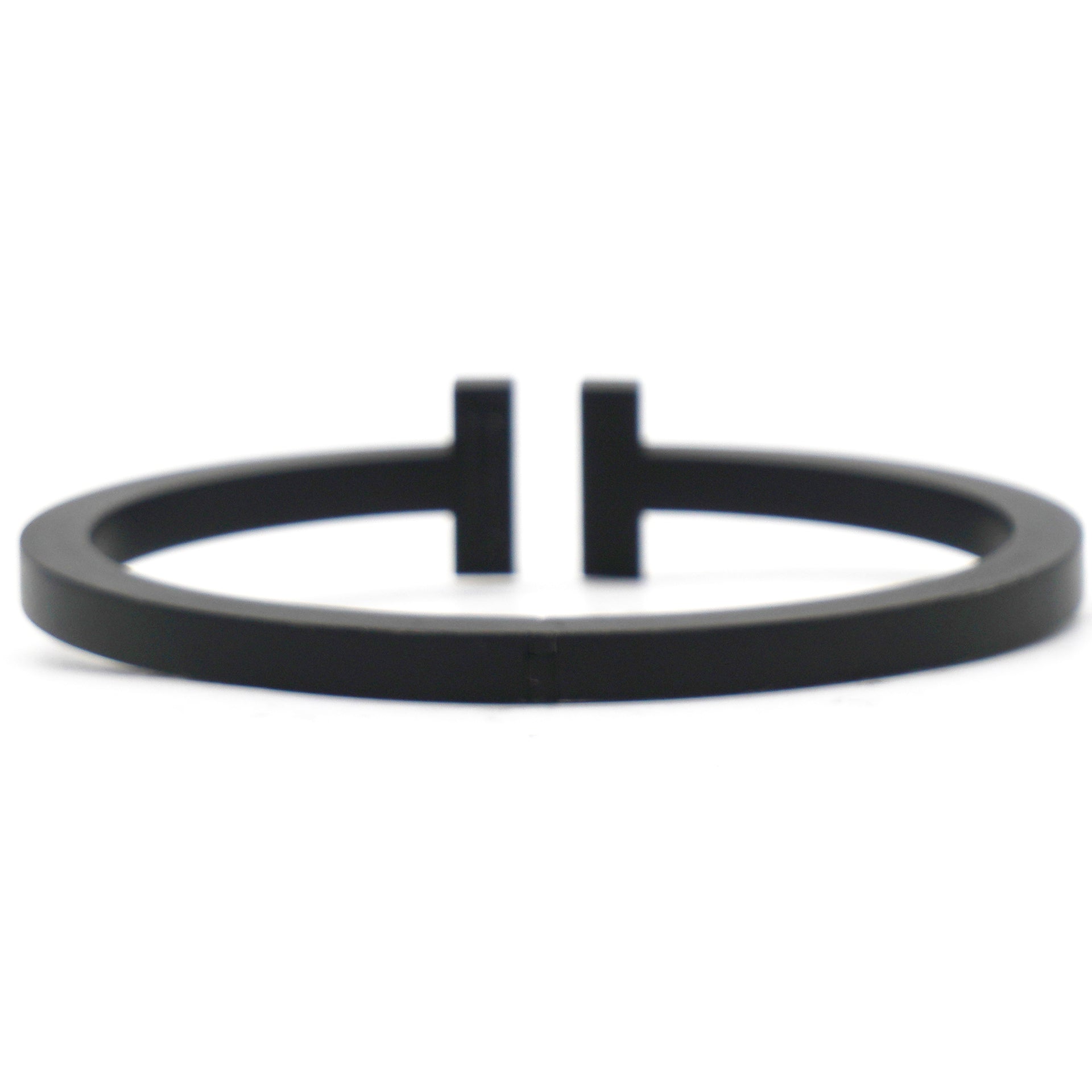 T Square Black Tone Stainless Steel Bracelet