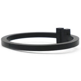 T Square Black Tone Stainless Steel Bracelet