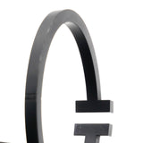 T Square Black Tone Stainless Steel Bracelet
