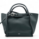 Green Leather Big Bag Supple
