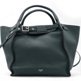 Green Leather Big Bag Supple