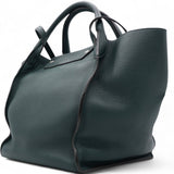 Green Leather Big Bag Supple