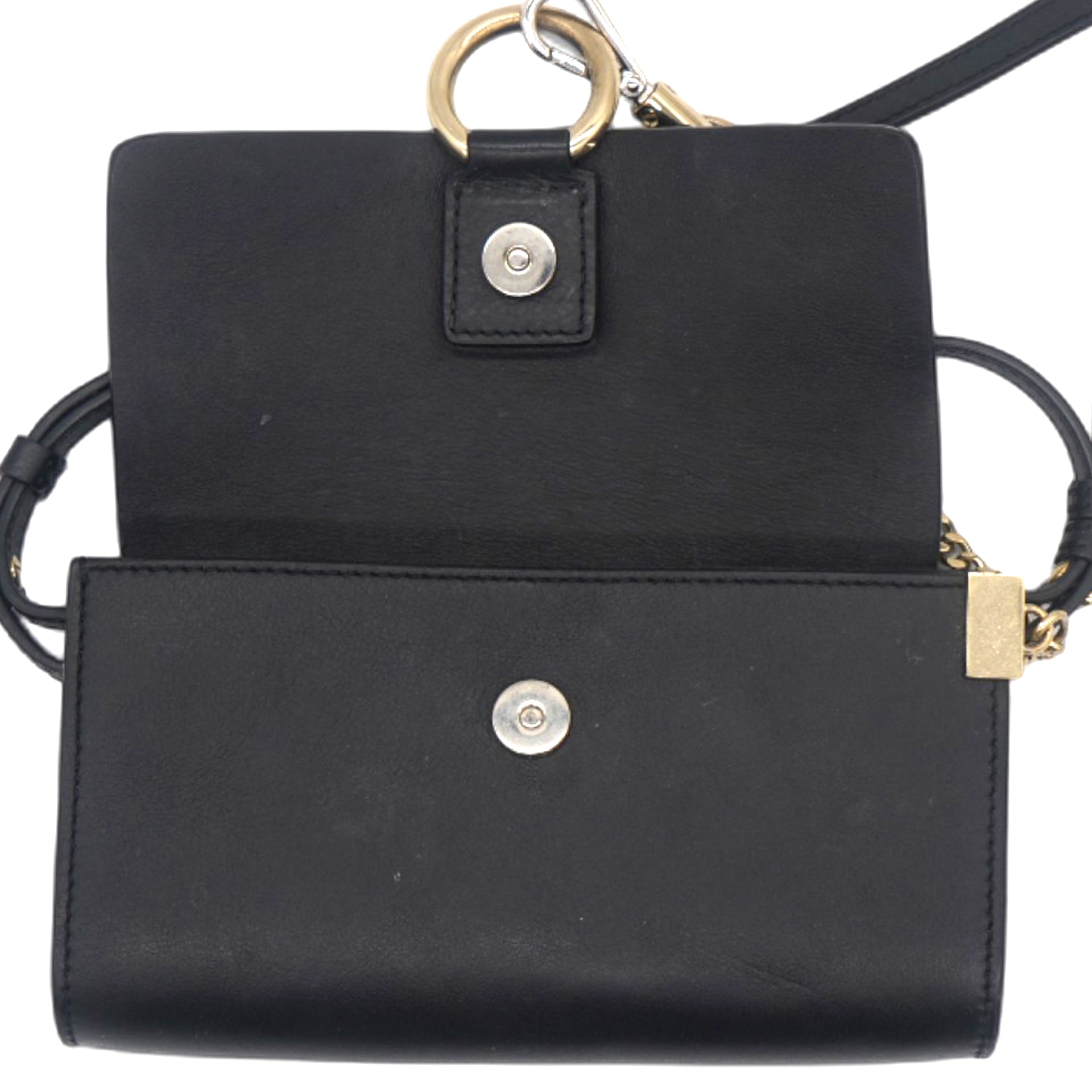 Faye Shoulder Bag Leather and Suede Mini