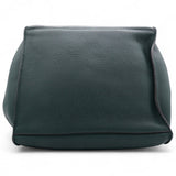 Green Leather Big Bag Supple
