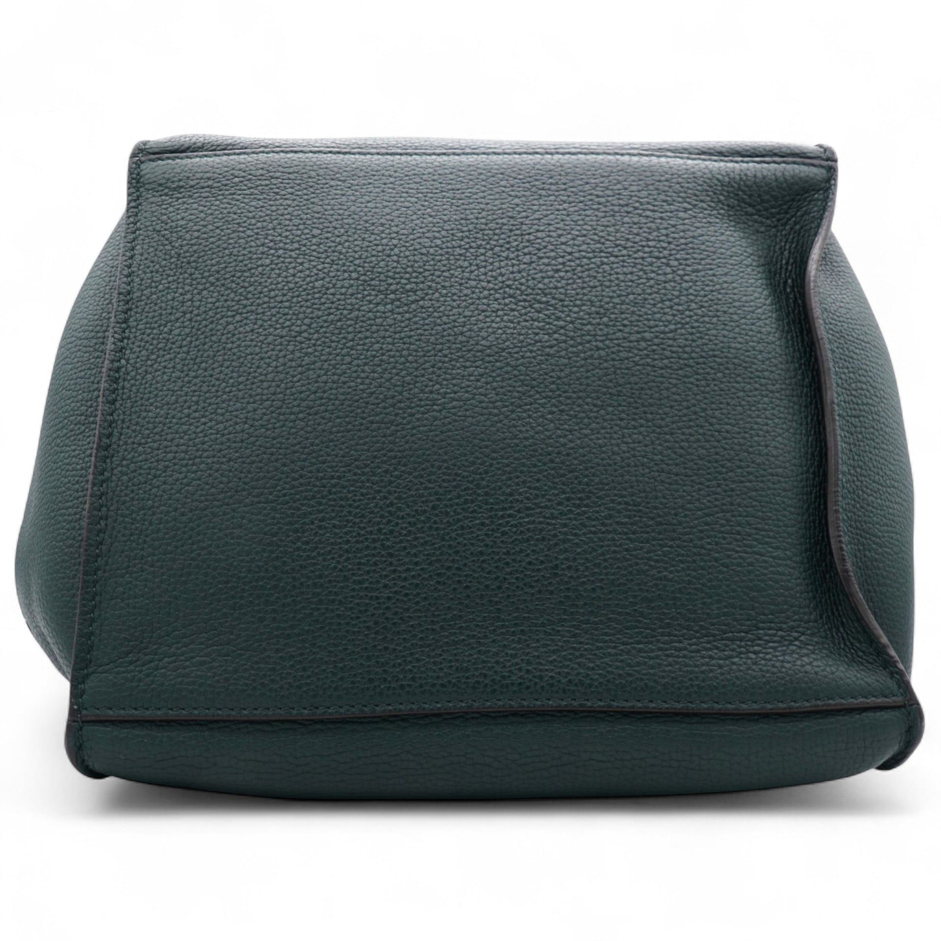 Green Leather Big Bag Supple