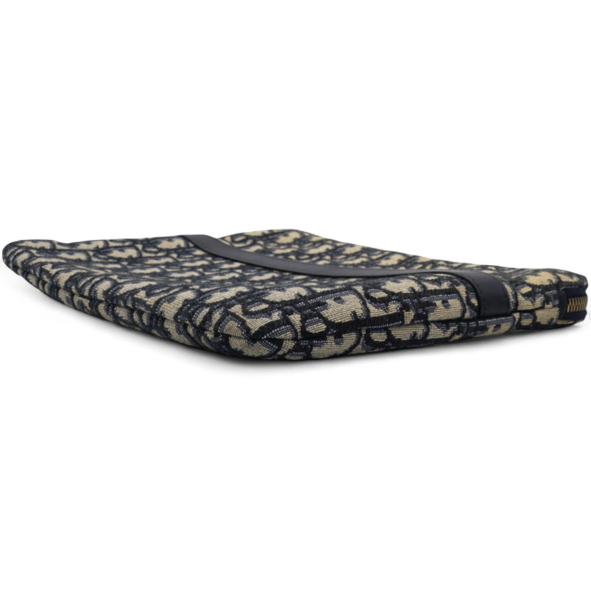 Oblique Pouch Clutch Navy