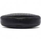 Quilted C Charm Bag Black