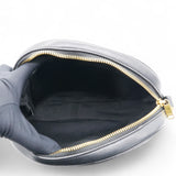 Quilted C Charm Bag Black