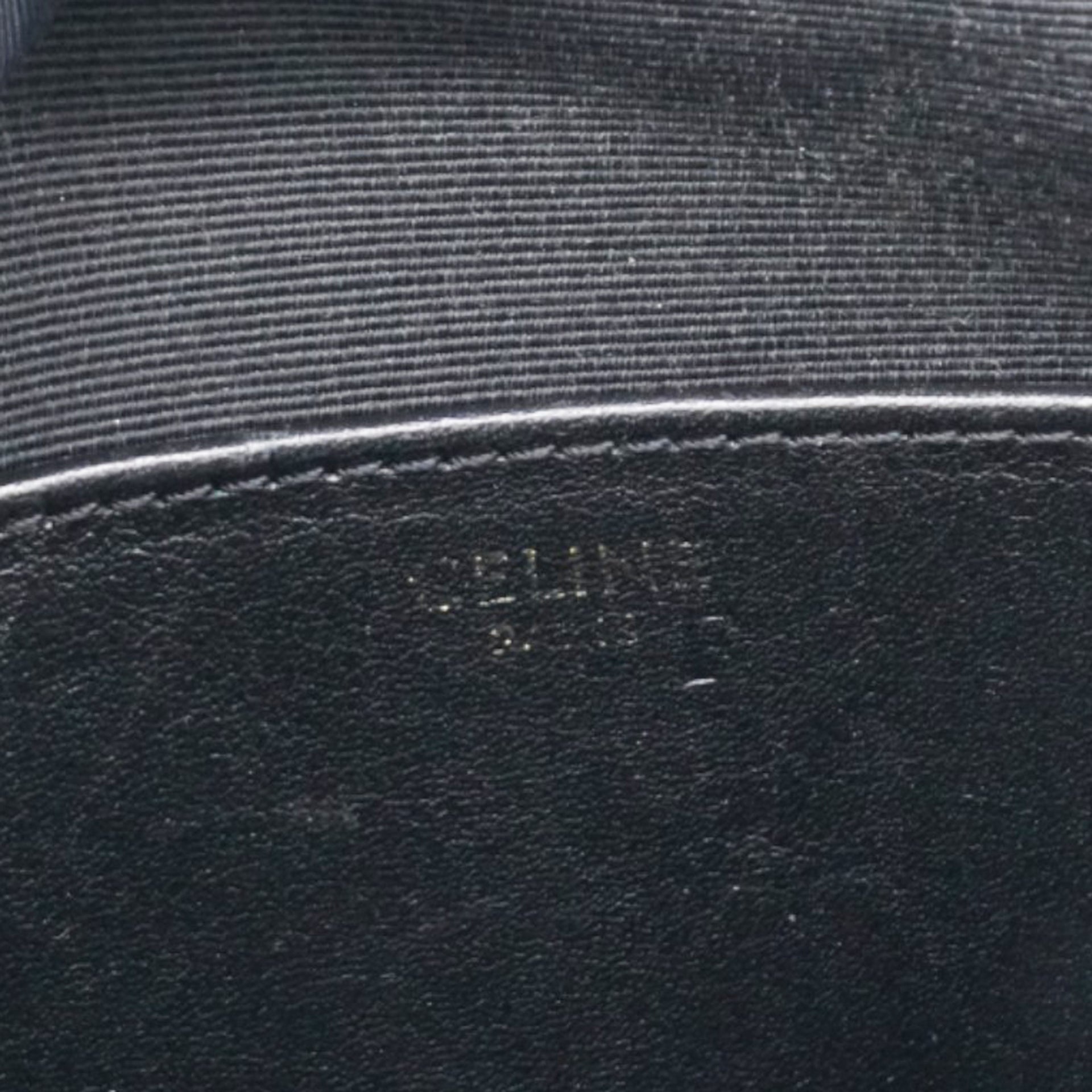 Quilted C Charm Bag Black