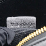 Quilted C Charm Bag Black