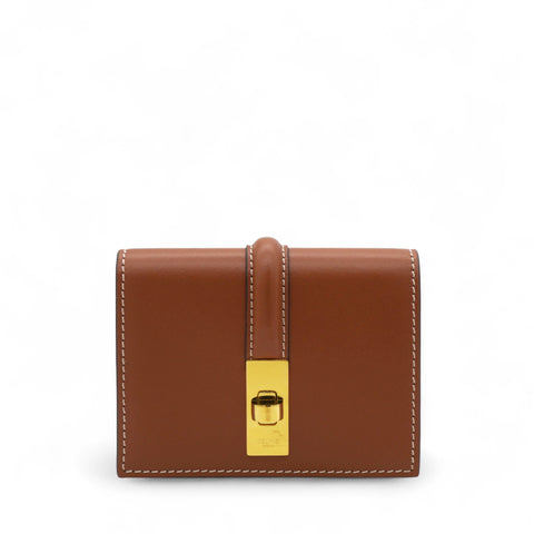 Card Holder With Flap 16 In Satinated