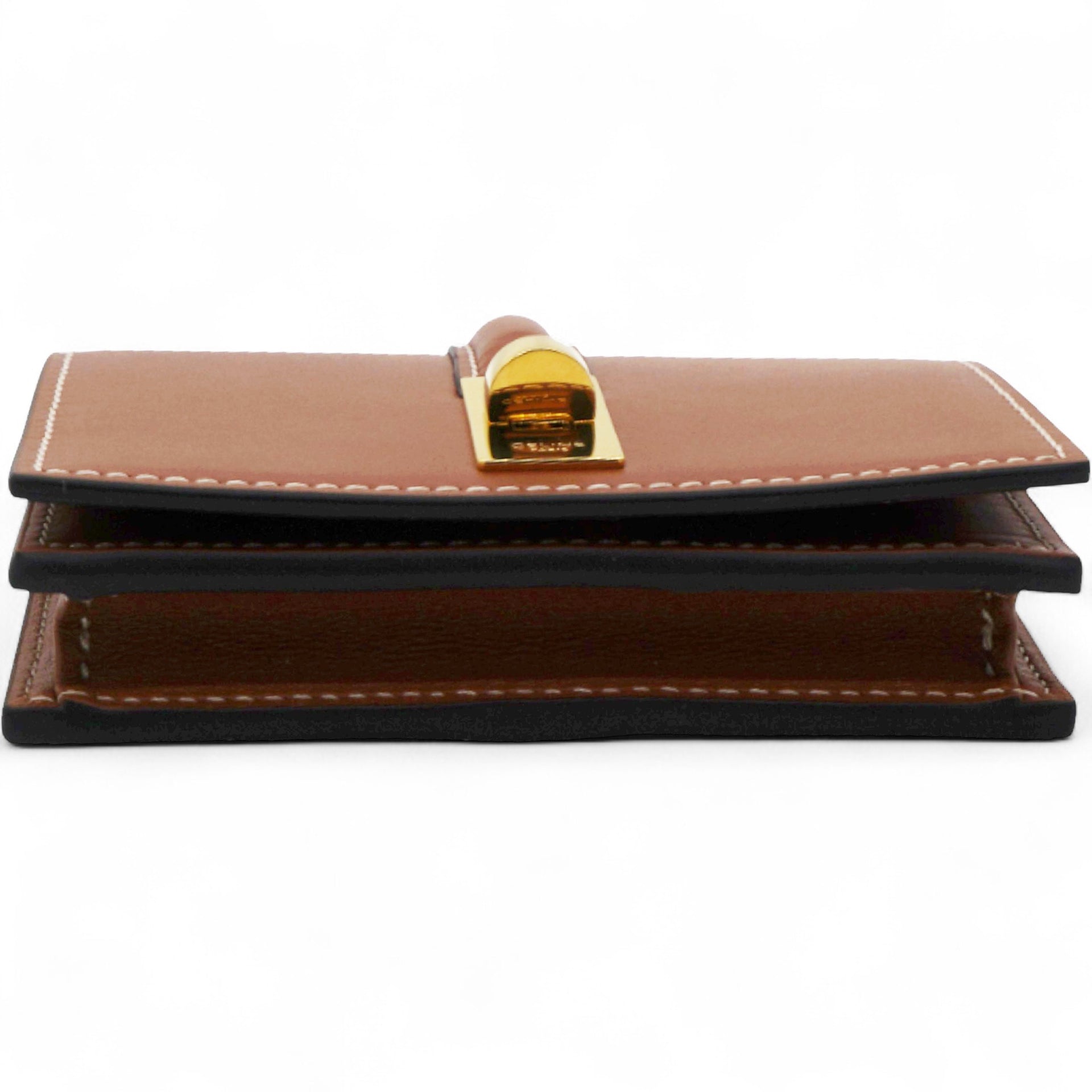 Card Holder With Flap 16 In Satinated