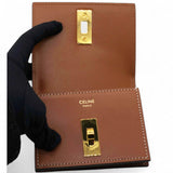 Card Holder With Flap 16 In Satinated