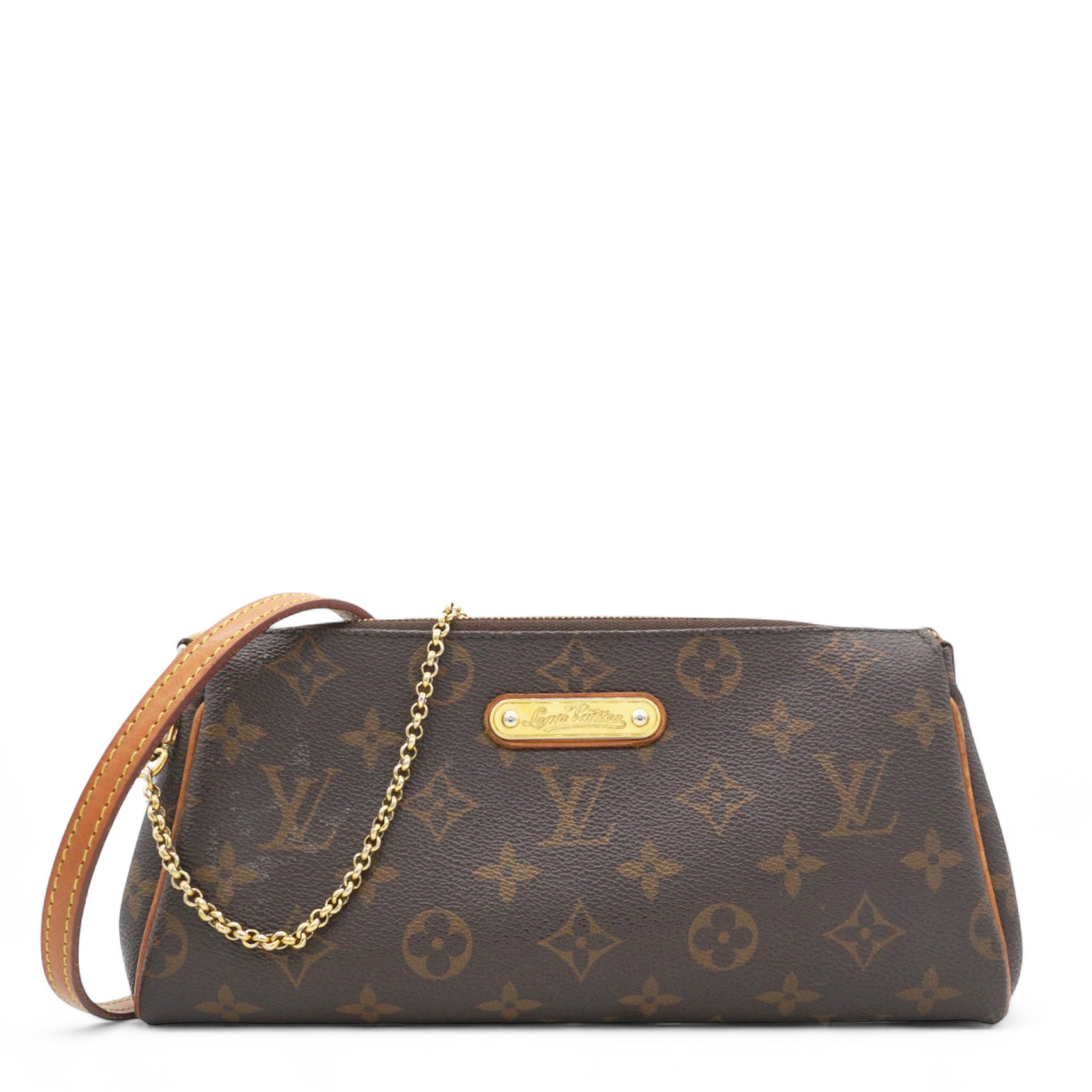 Monogram Eva Clutch Brown