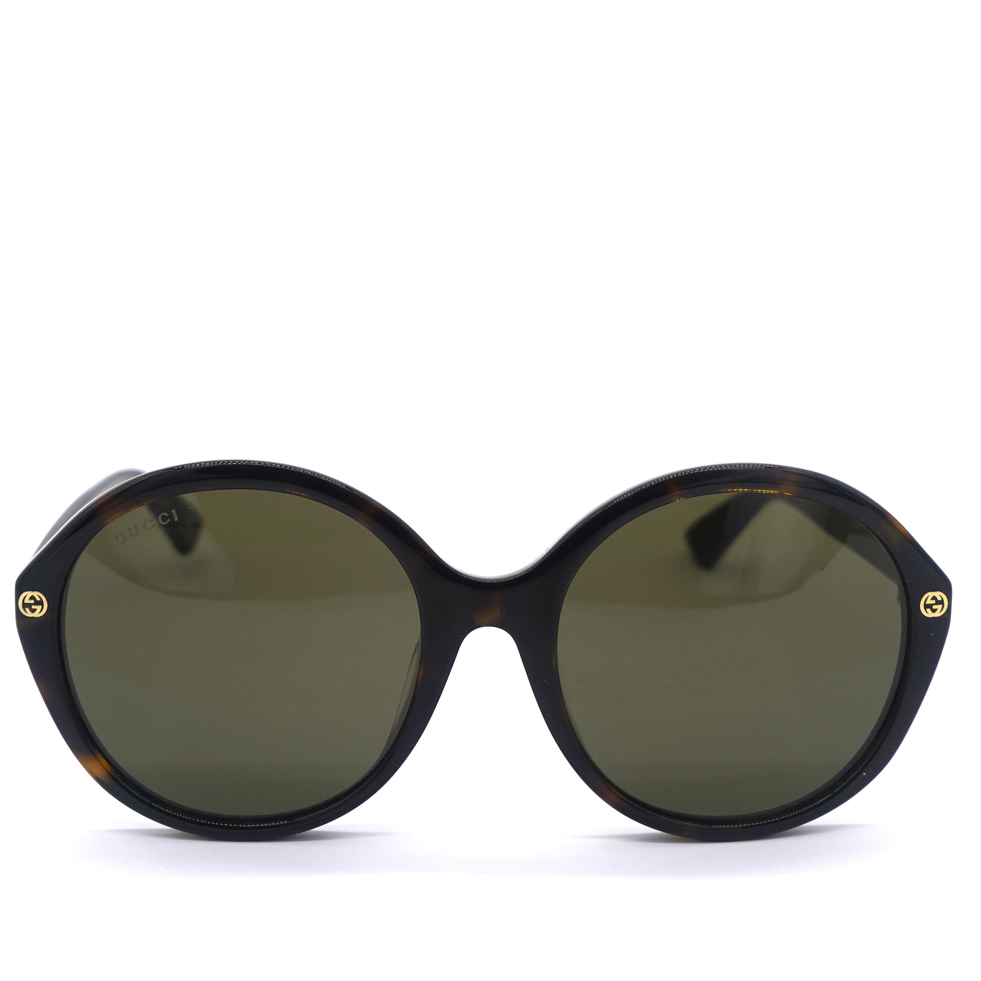 GG0023SA Round Black Sunglasses