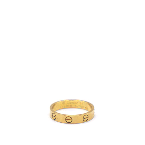 18k Yellow Gold Love Wedding Band Ring 51