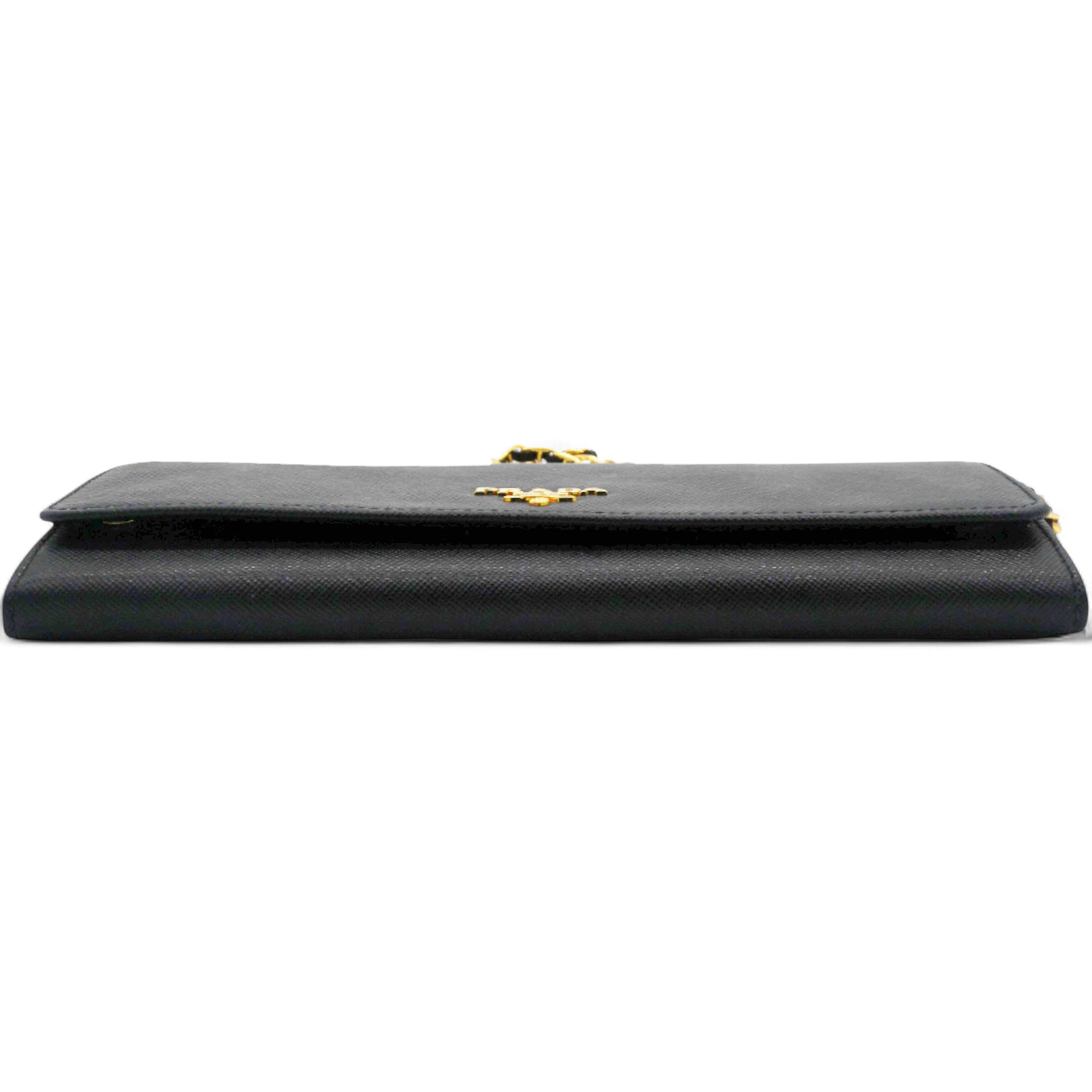 Saffiano Metal Oro Chain Wallet
