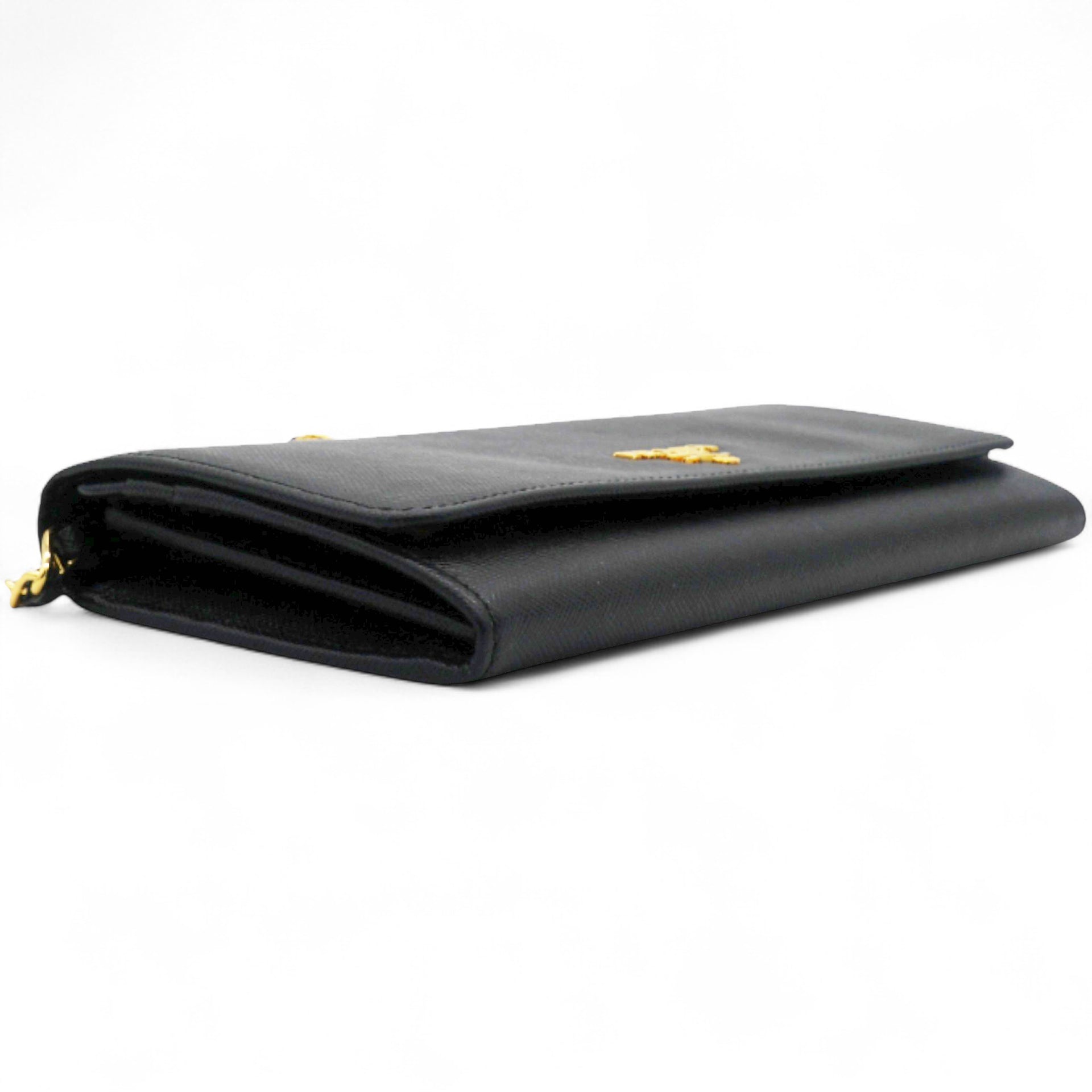 Saffiano Metal Oro Chain Wallet
