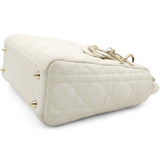 Lambskin Cannage Small Lady Dior White