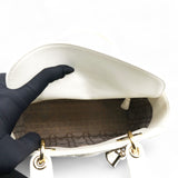 Lambskin Cannage Small Lady Dior White