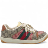 Screener Leather And Webbing-Trimmed Printed Coated-Canvas Sneakers Size37