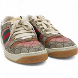 Screener Leather And Webbing-Trimmed Printed Coated-Canvas Sneakers Size37