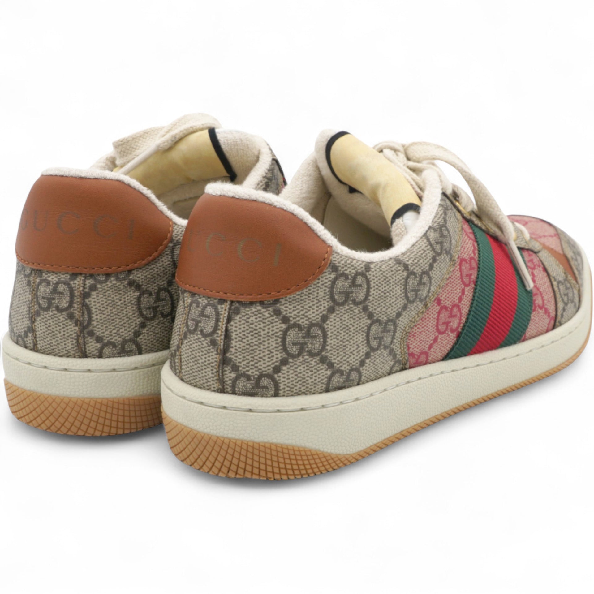 Screener Leather And Webbing-Trimmed Printed Coated-Canvas Sneakers Size37
