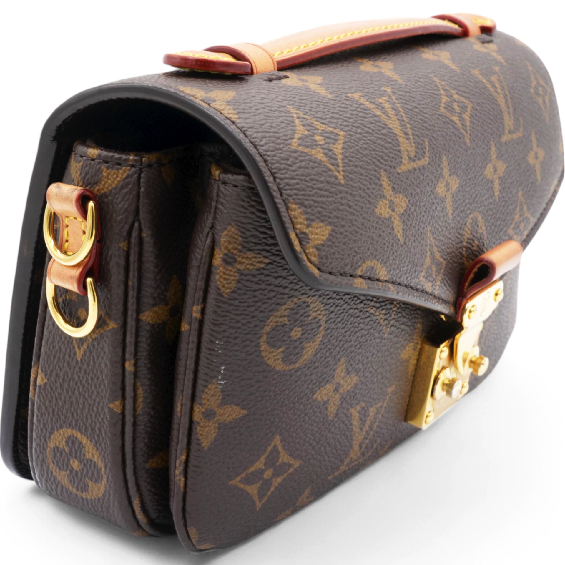 Vuitton Monogram Empreinte Leather East West Bag Lv Pochette Metis