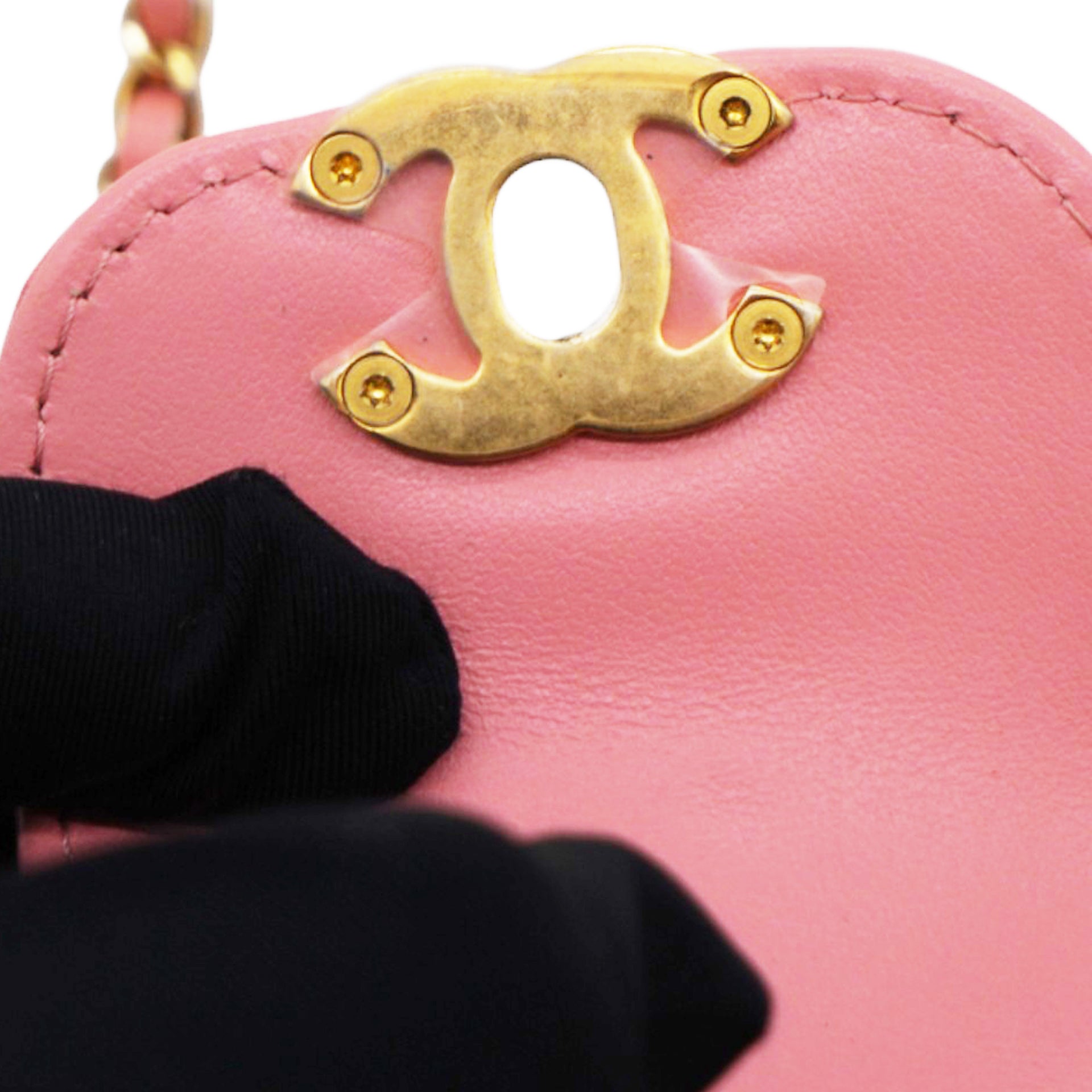 Shiny Leather Quilted Nano Kelly Shopper Pink