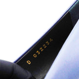 Timeless Chanel Cap Toe Flats in Blue and Black Leather Size38.5