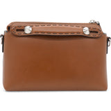 Vitello King Logo Embossed Mini By The Way Boston Bag Tan