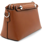 Vitello King Logo Embossed Mini By The Way Boston Bag Tan