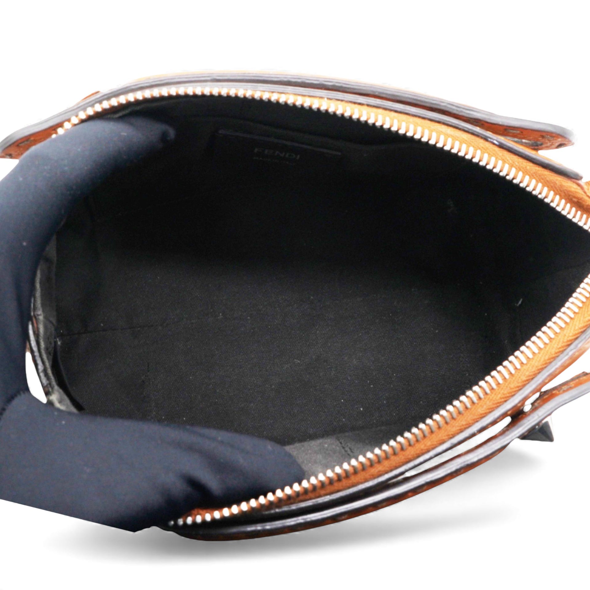 Vitello King Logo Embossed Mini By The Way Boston Bag Tan