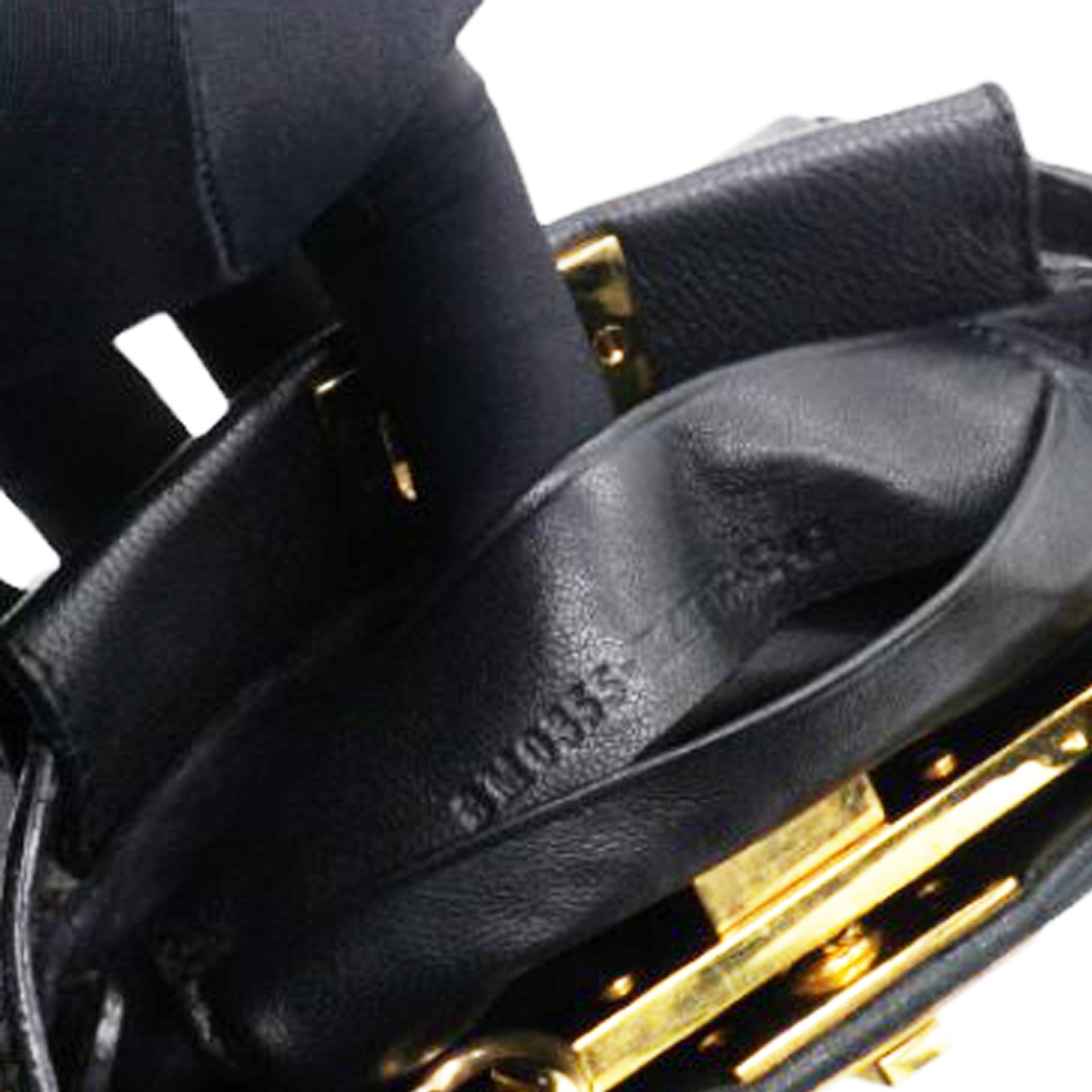 Shiny Nappa Micro Peekaboo Iconic Satchel Black