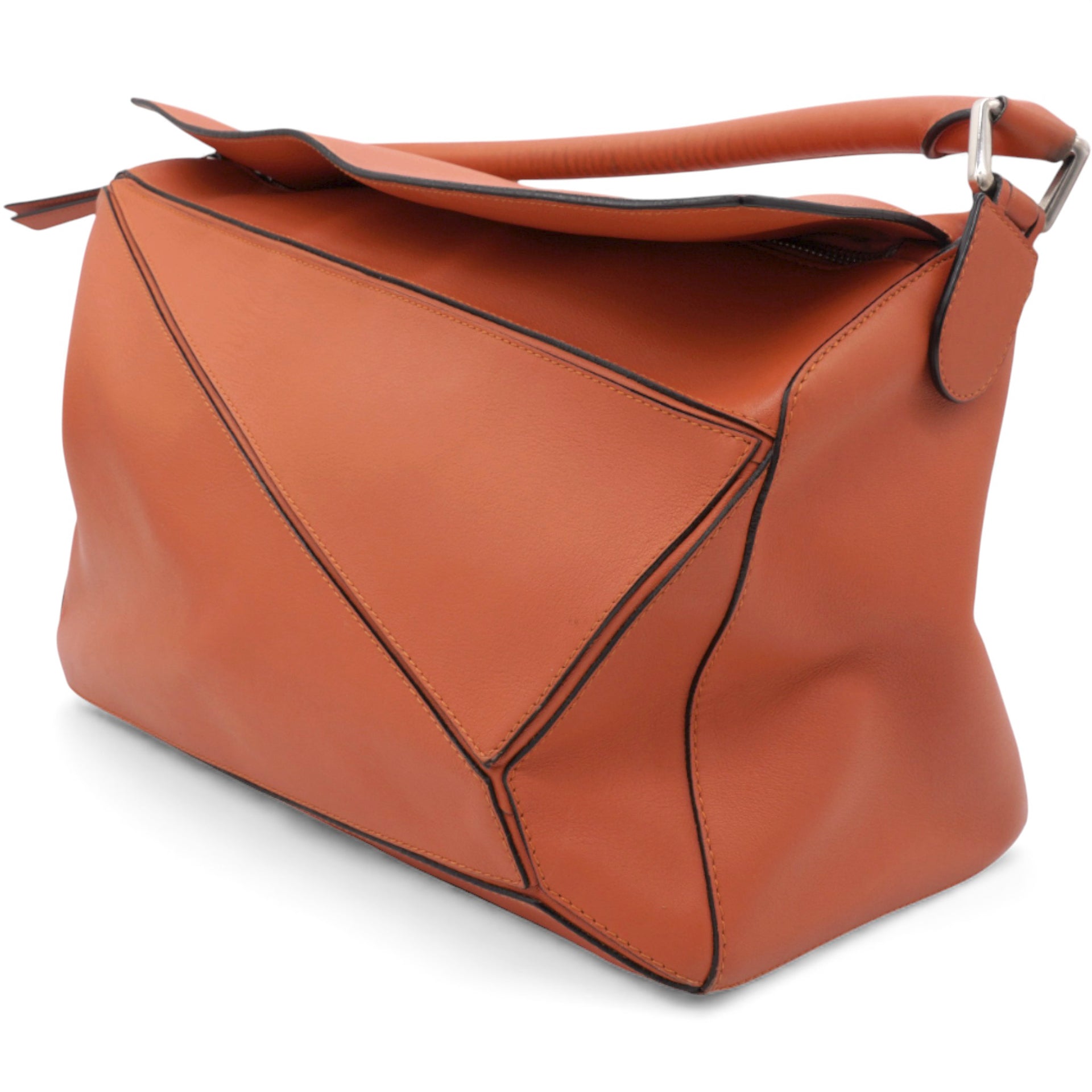 Large Puzzle Bag Orange