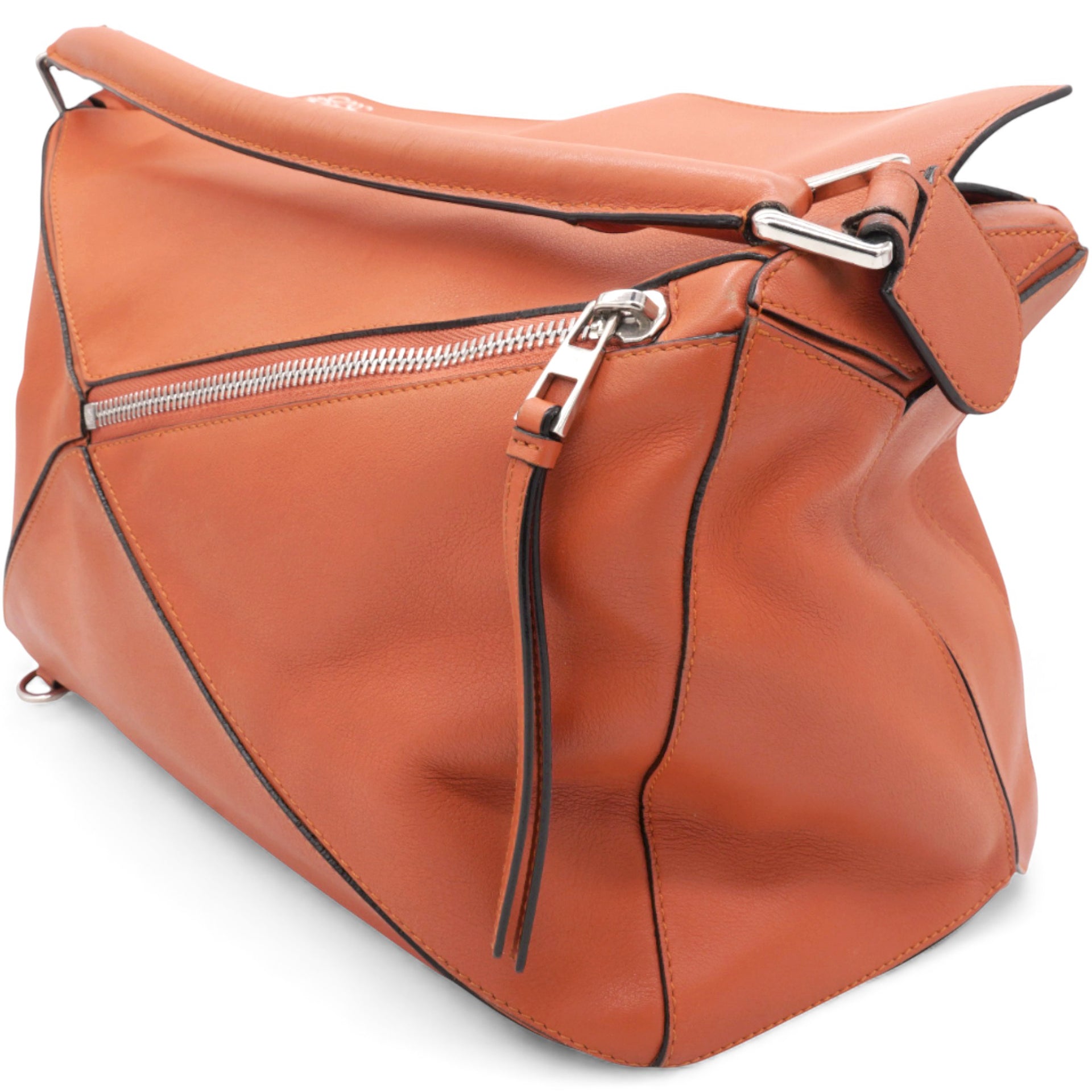 Large Puzzle Bag Orange