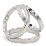 Palladium Trio Scarf Ring