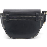 Black Leather Mini Gate Belt Bag