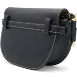Black Leather Mini Gate Belt Bag