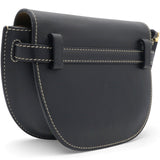 Black Leather Mini Gate Belt Bag