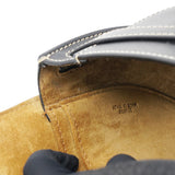 Black Leather Mini Gate Belt Bag