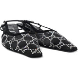 Demi Ballet Mesh Crystal Sandals Size37.5