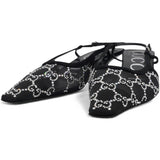 Demi Ballet Mesh Crystal Sandals Size37.5