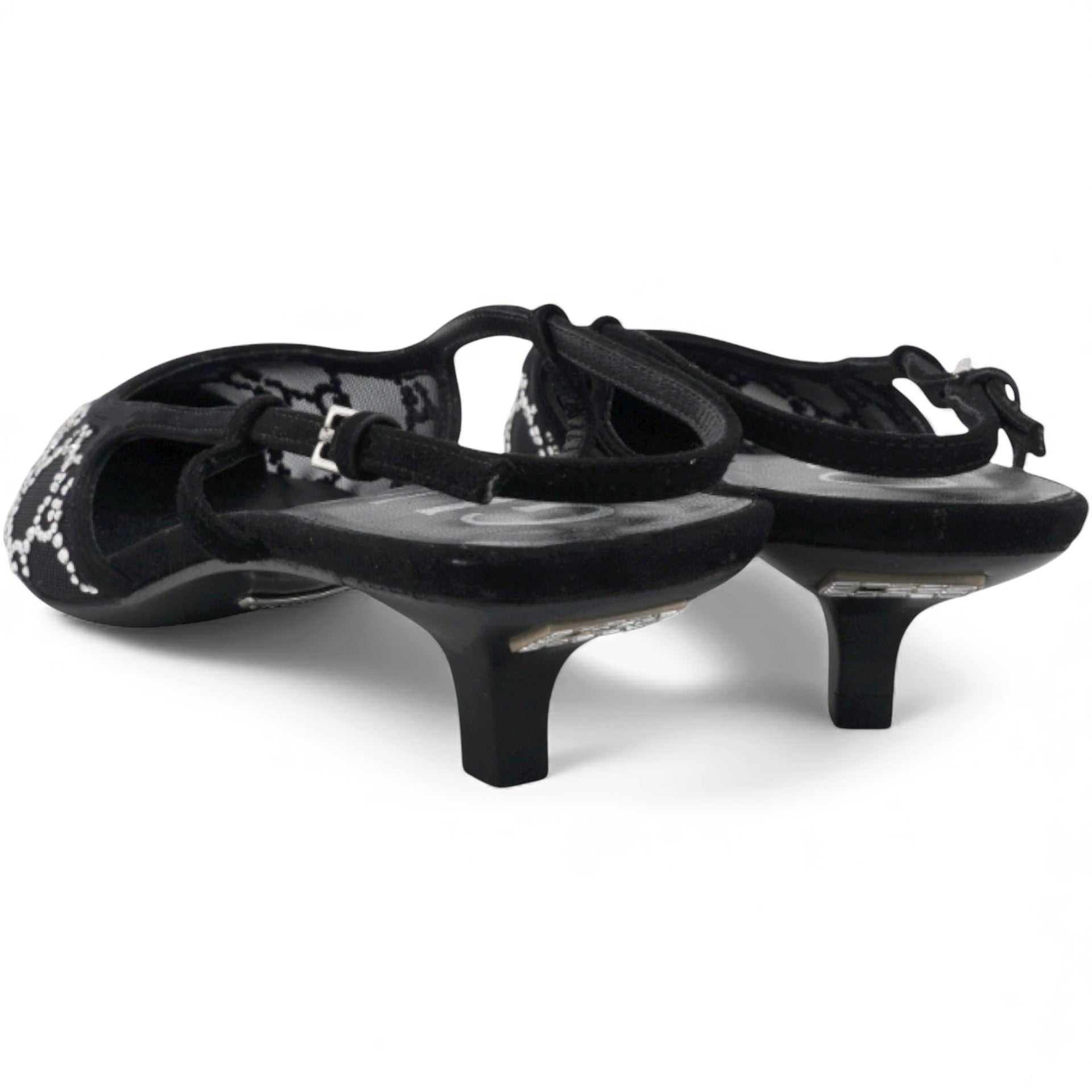 Demi Ballet Mesh Crystal Sandals Size37.5