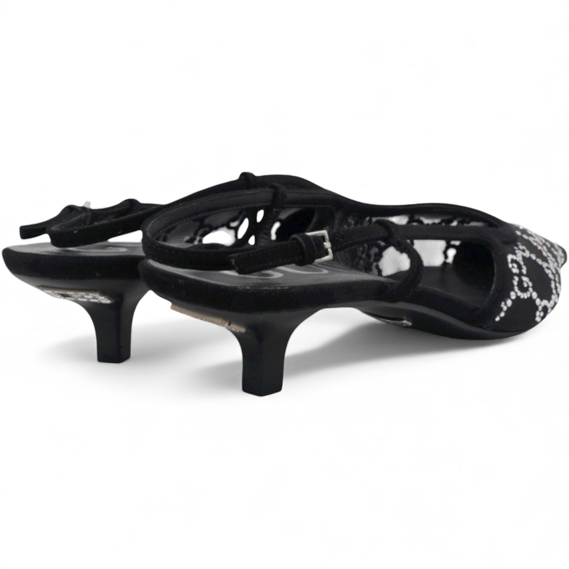 Demi Ballet Mesh Crystal Sandals Size37.5