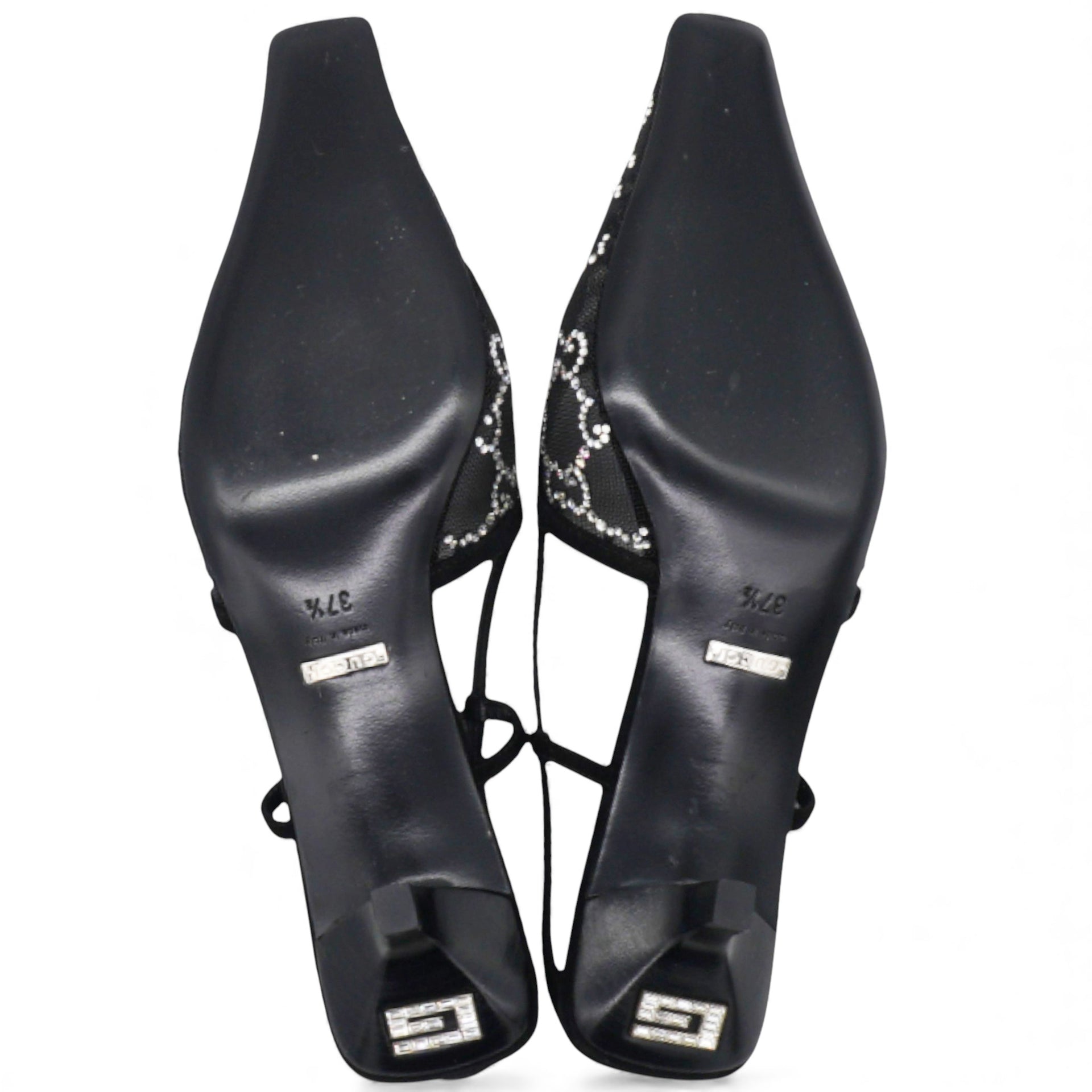 Demi Ballet Mesh Crystal Sandals Size37.5