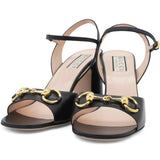 Women's Horsebit Mid-heel sandal Size36.5