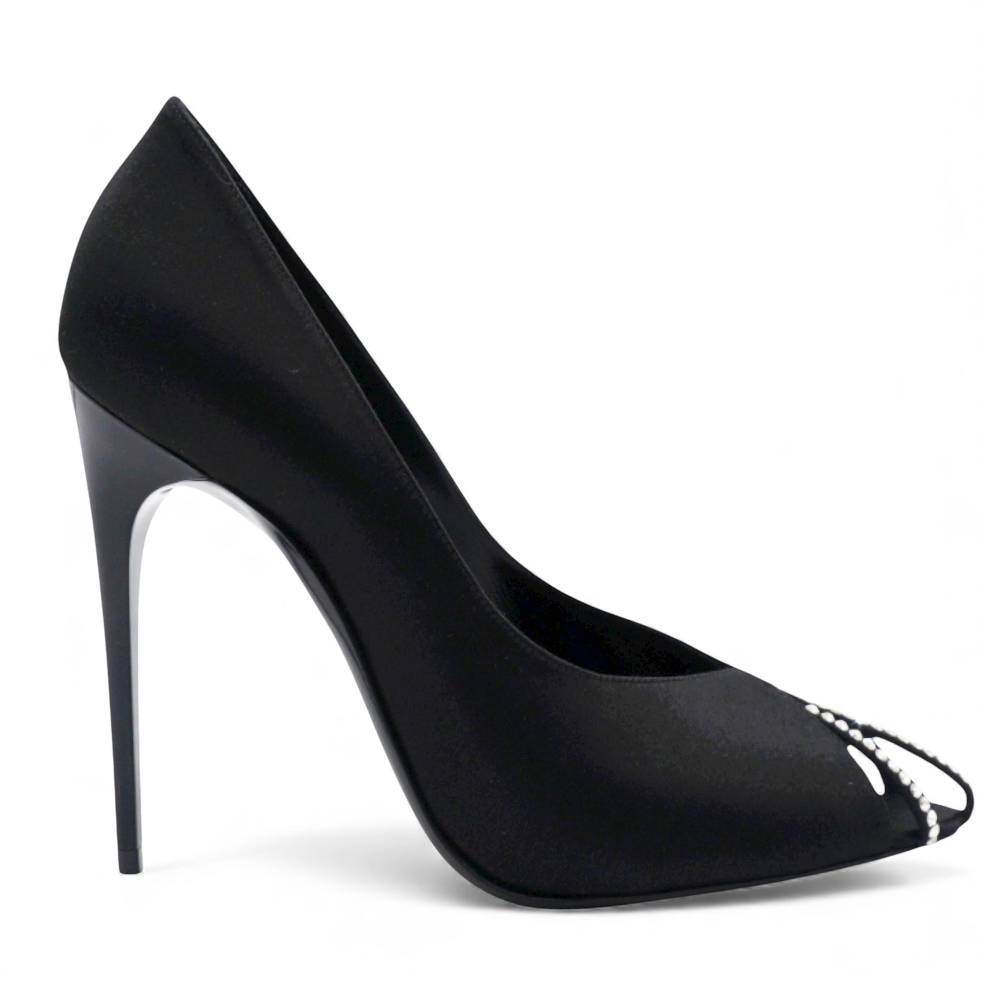 Satin Crystal Martinique 110 Pump Black Size37